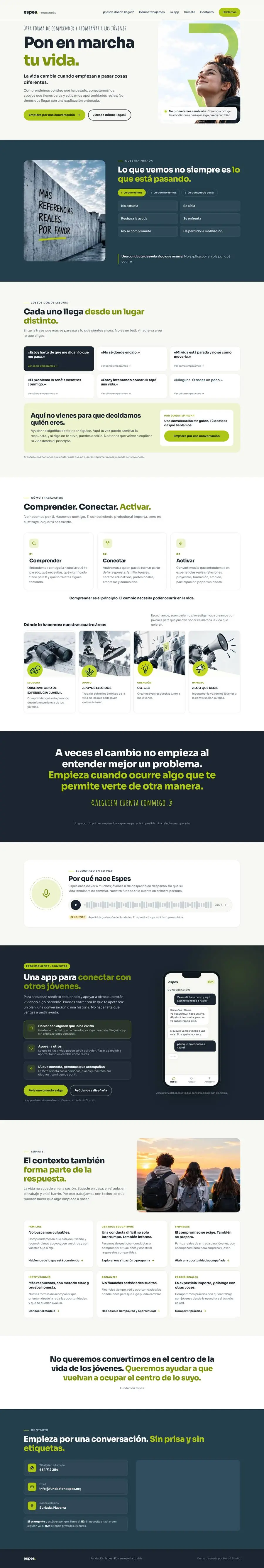 Web completa de Fundación Espes
